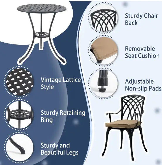 3-piece Bistro Table