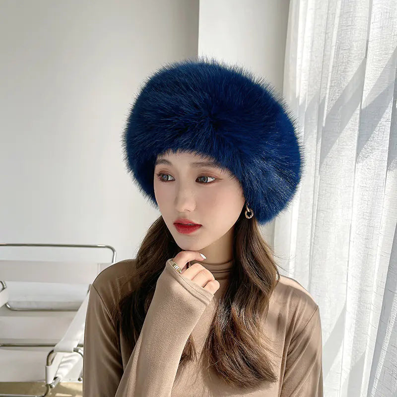 2023 Winter Faux Fur Fox Fur Warm Hat Collection