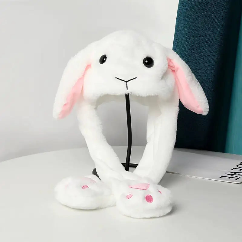 Warm Plush Hat with Moving Ears