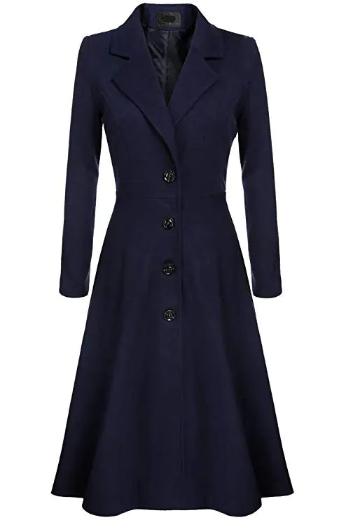 Women's Casual Long Sleeve Trench Coat - Fall 2018