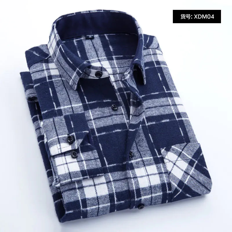 2023 Creative Long Sleeve Flannel Shirt for Men
