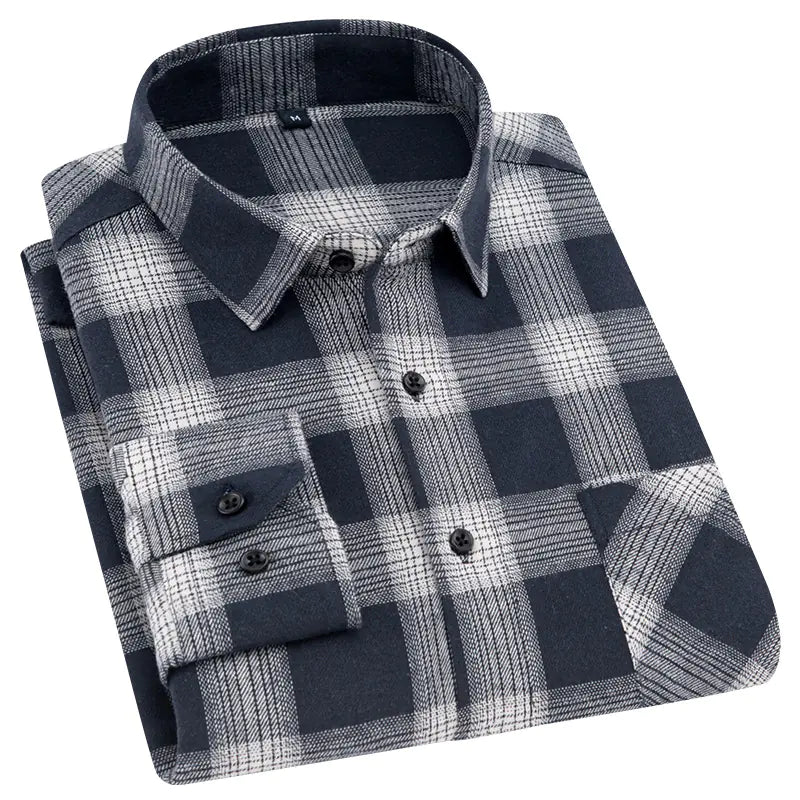 2023 Creative Long Sleeve Flannel Shirt for Men