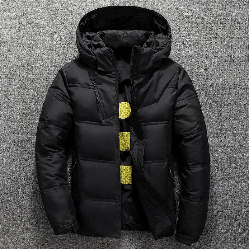 Custom Logo Men's Winter Down Jacket, Warm Coat