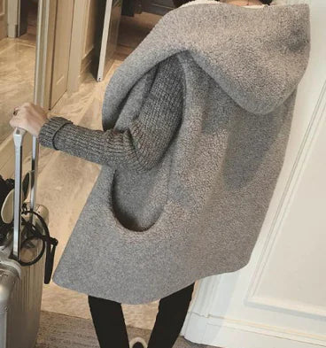 Korean Autumn Winter Hooded Fleece Jacket for Women
