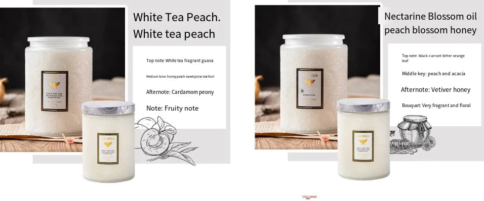 Embossed Glass Soy Aromatherapy Candles