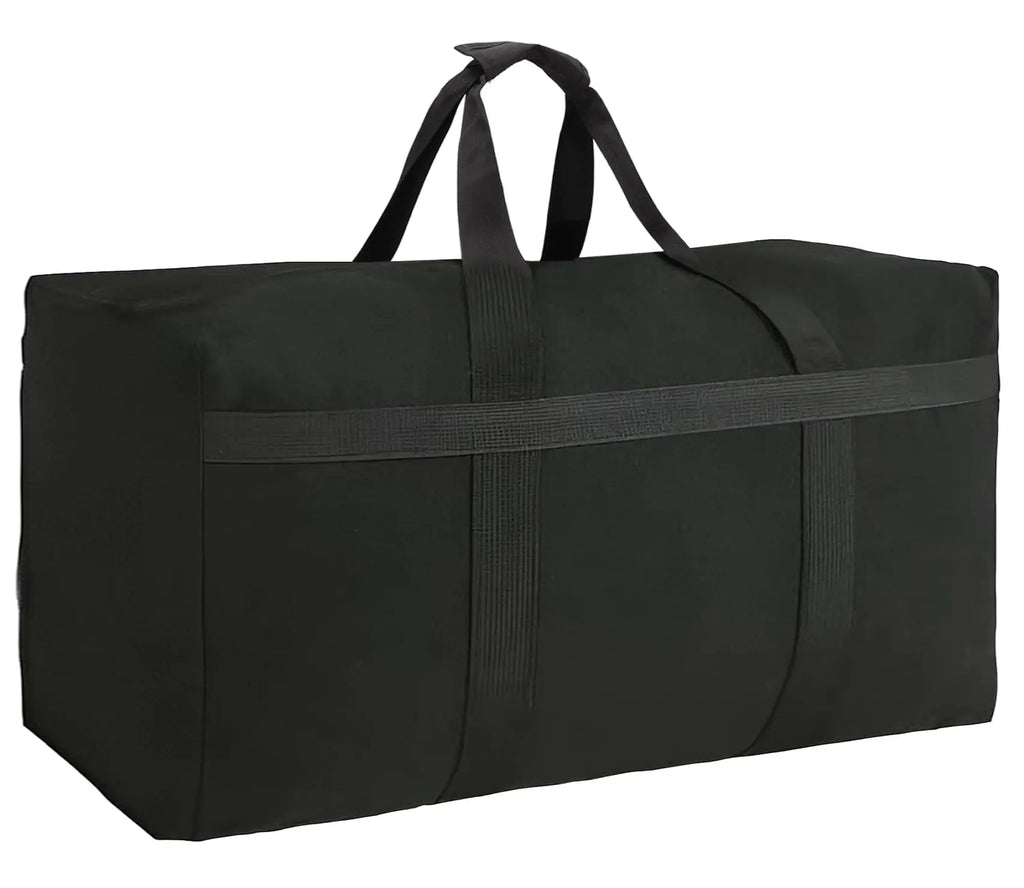Canvas Storage Duffle Bag Extra Large Moving Bags Heavy Duty Storage Bag Big Foldable Storage Duffle Bag for Moving Camping Large Items Storage and More (Canvas 215L)