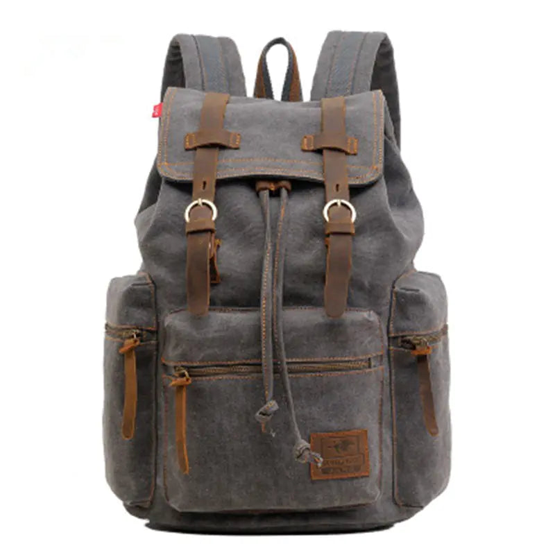 Korean Style Canvas Backpack for Students and Men