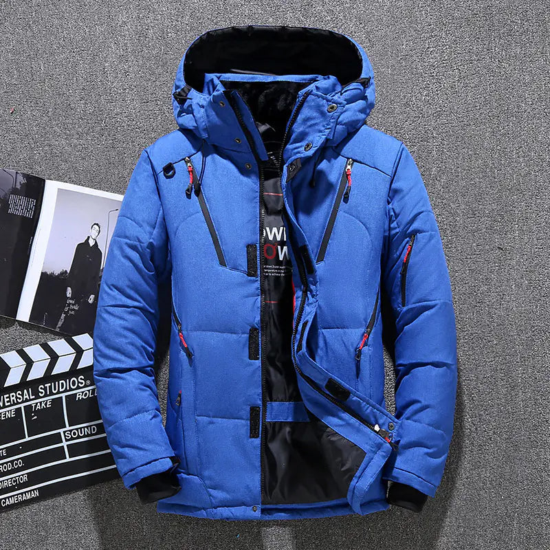 Men's Slim Fit Thickened Down Jacket for Winter