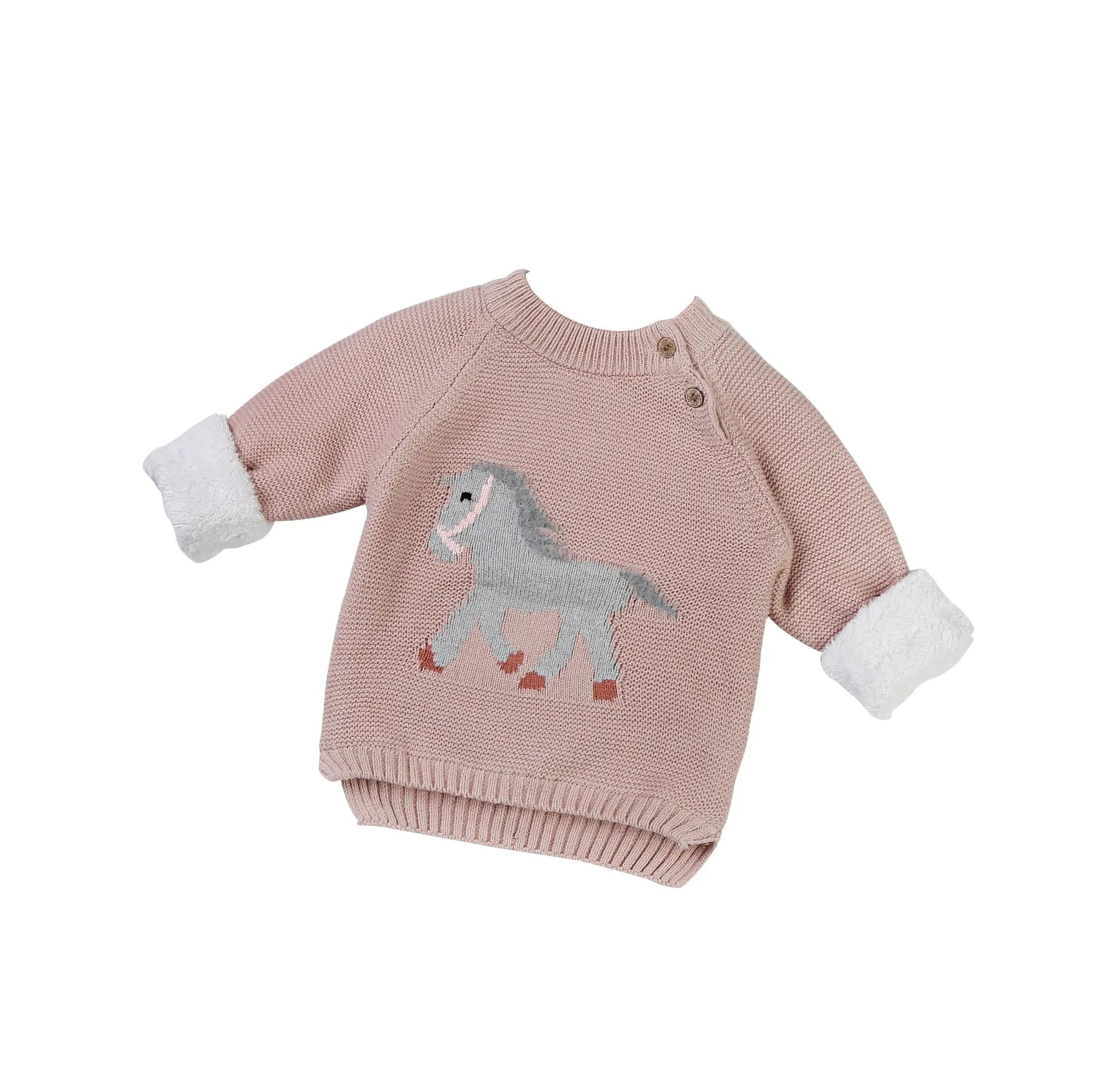 Kids' Fashionable Thick Knitted Sweater for Autumn/Winter
