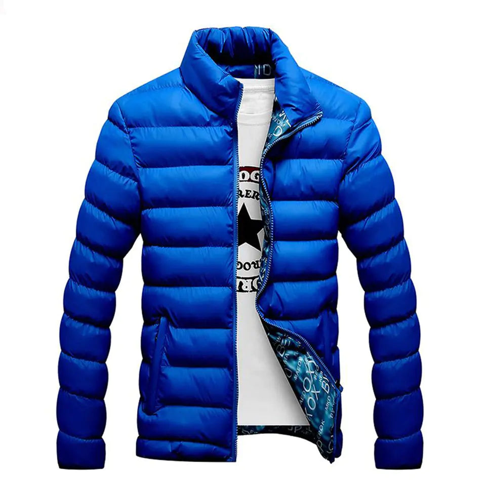 Men's Thick Cotton Jacket - Warm Winter Down Coat