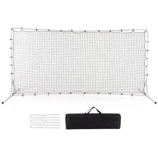 12 x 6 Feet Soccer Rebounder Net with All Weather Net-Black