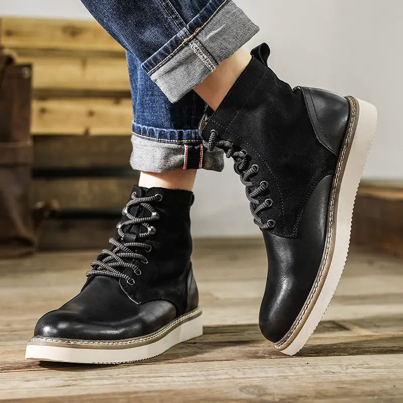 Retro Men's High-top American Tooling Boots