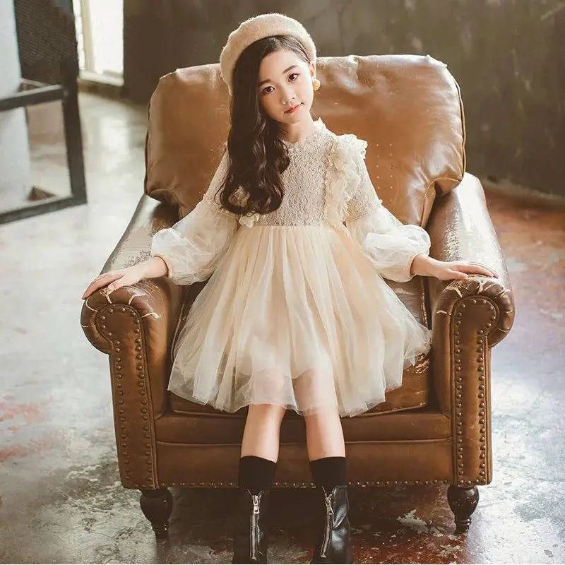 Girls Autumn Long-Sleeve Princess Dress