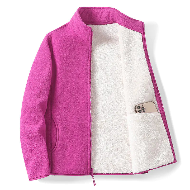 Autumn Winter Thick Fleece Jacket for Women