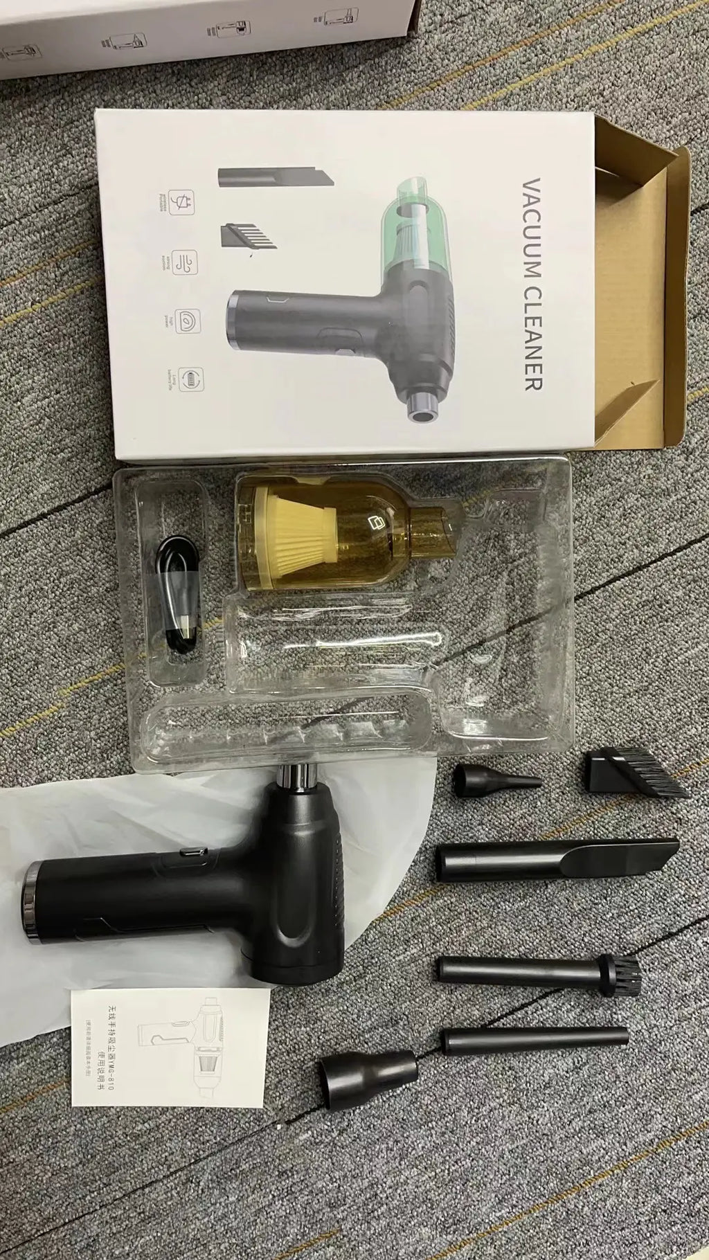 3-in-1 Portable Wireless Vacuum Cleaner and Air Pump