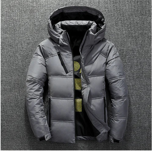 Custom Logo Men's Winter Down Jacket, Warm Coat