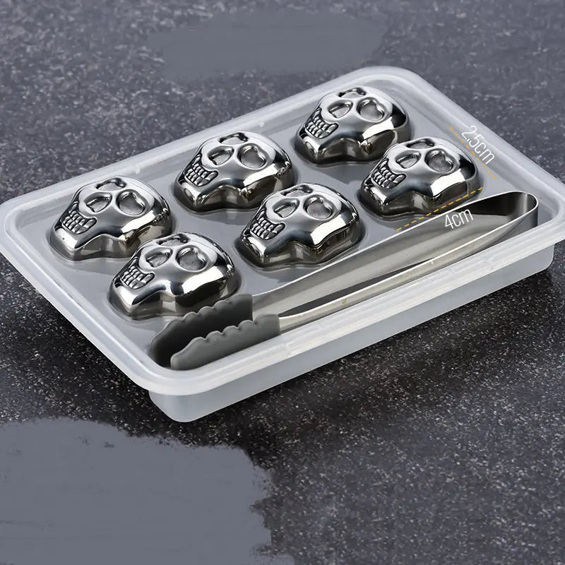 Stainless Steel Ice Cubes for Whiskey Drinks