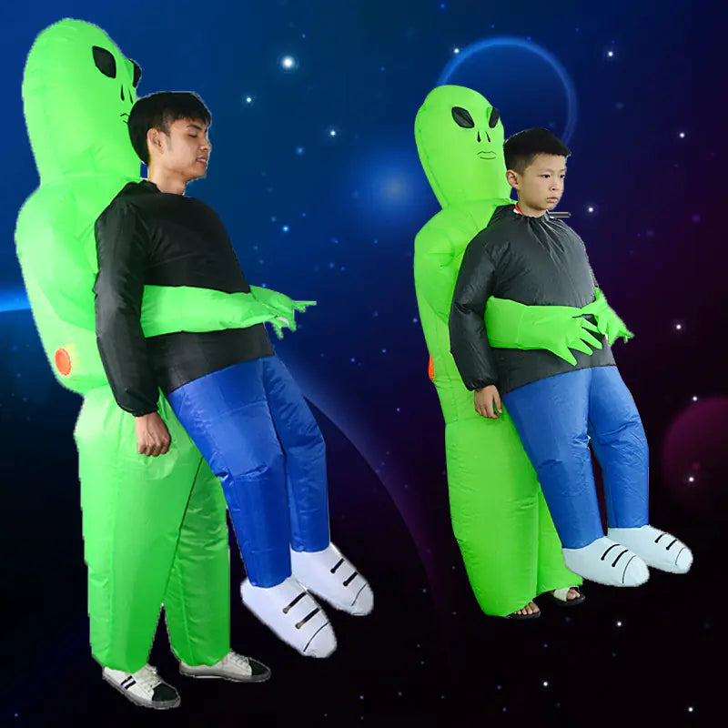Halloween Costume Props: Inflatable Alien & Green Ghost