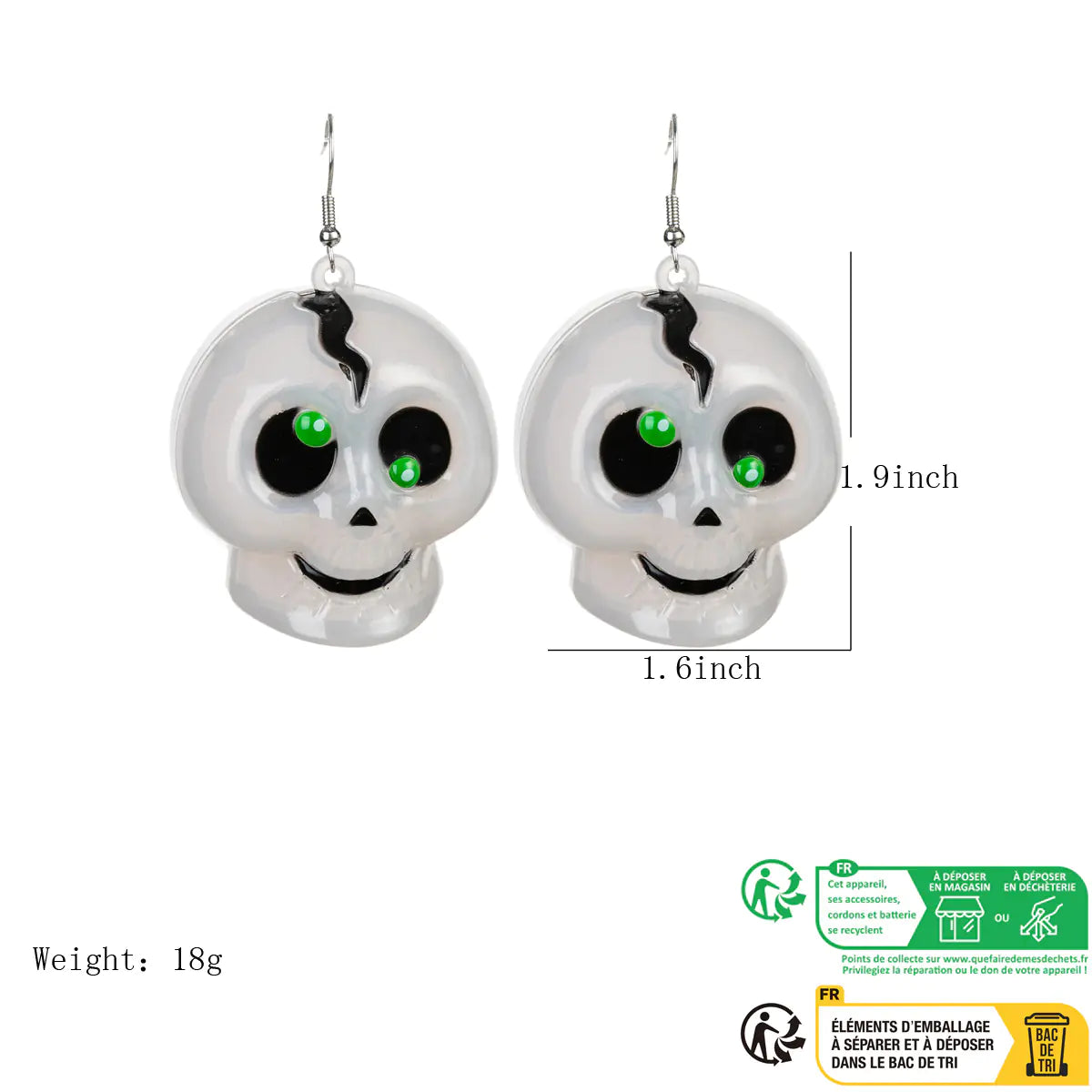 Cool Halloween Necklace Keychain with LED Pumpkin Ghosts