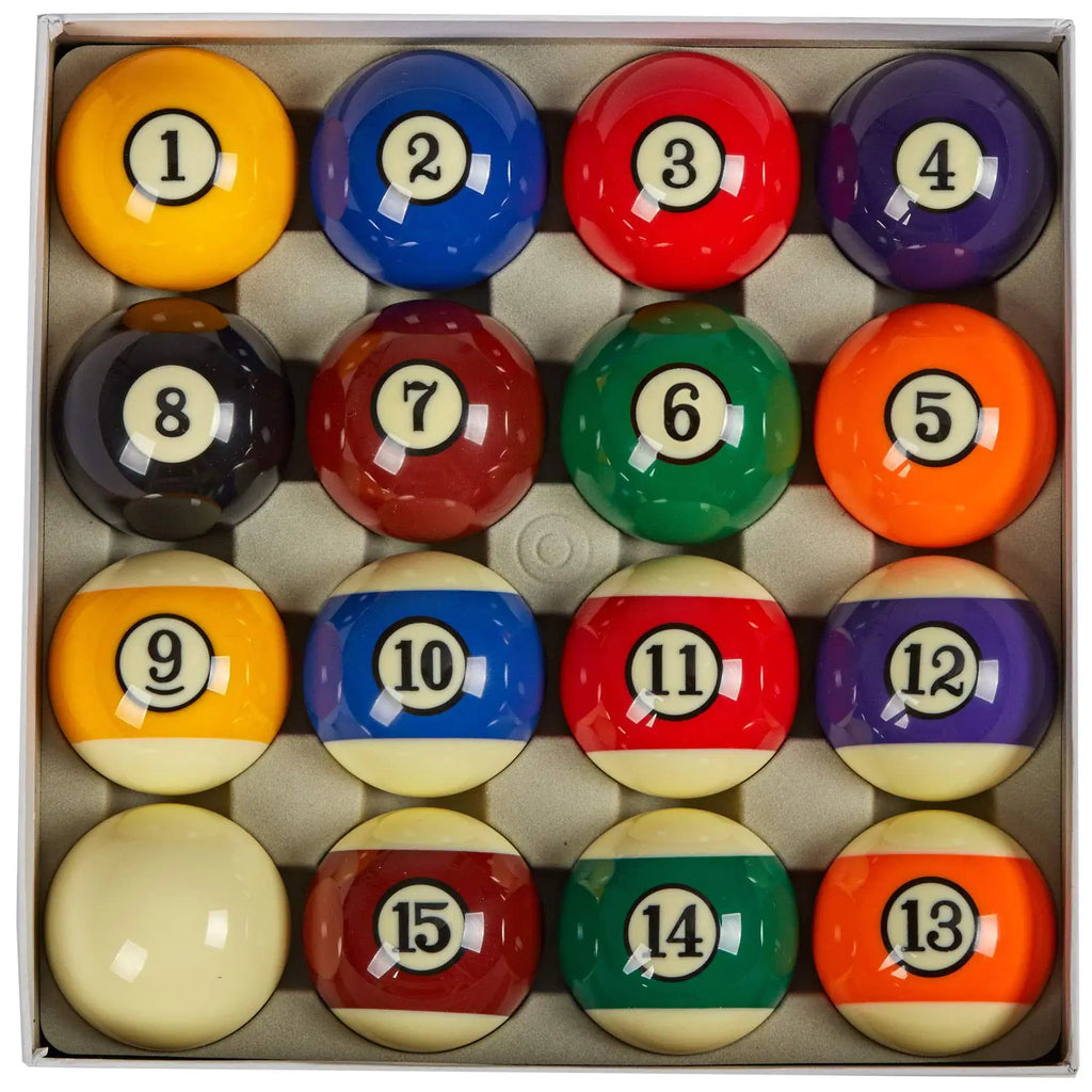 Collapsar AAA Grade Billiard Pool Table Billiard Ball Set2-1/4" Regulation Size Full of 16 Resin Billiard Balls(Several Styles Available) (Art Number with Black Circle Style)