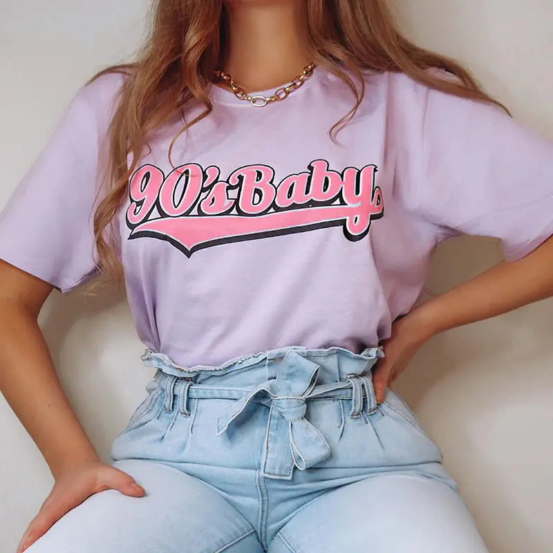 2020 Fashion Loose Long Women's T-shirt with Prints