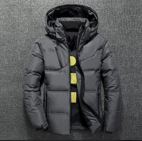 Custom Logo Men's Winter Down Jacket, Warm Coat