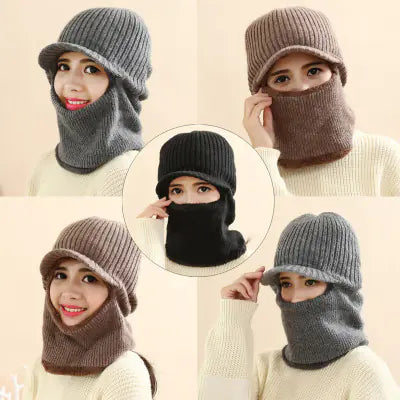 Thickened Warm Knitted Wool Hat