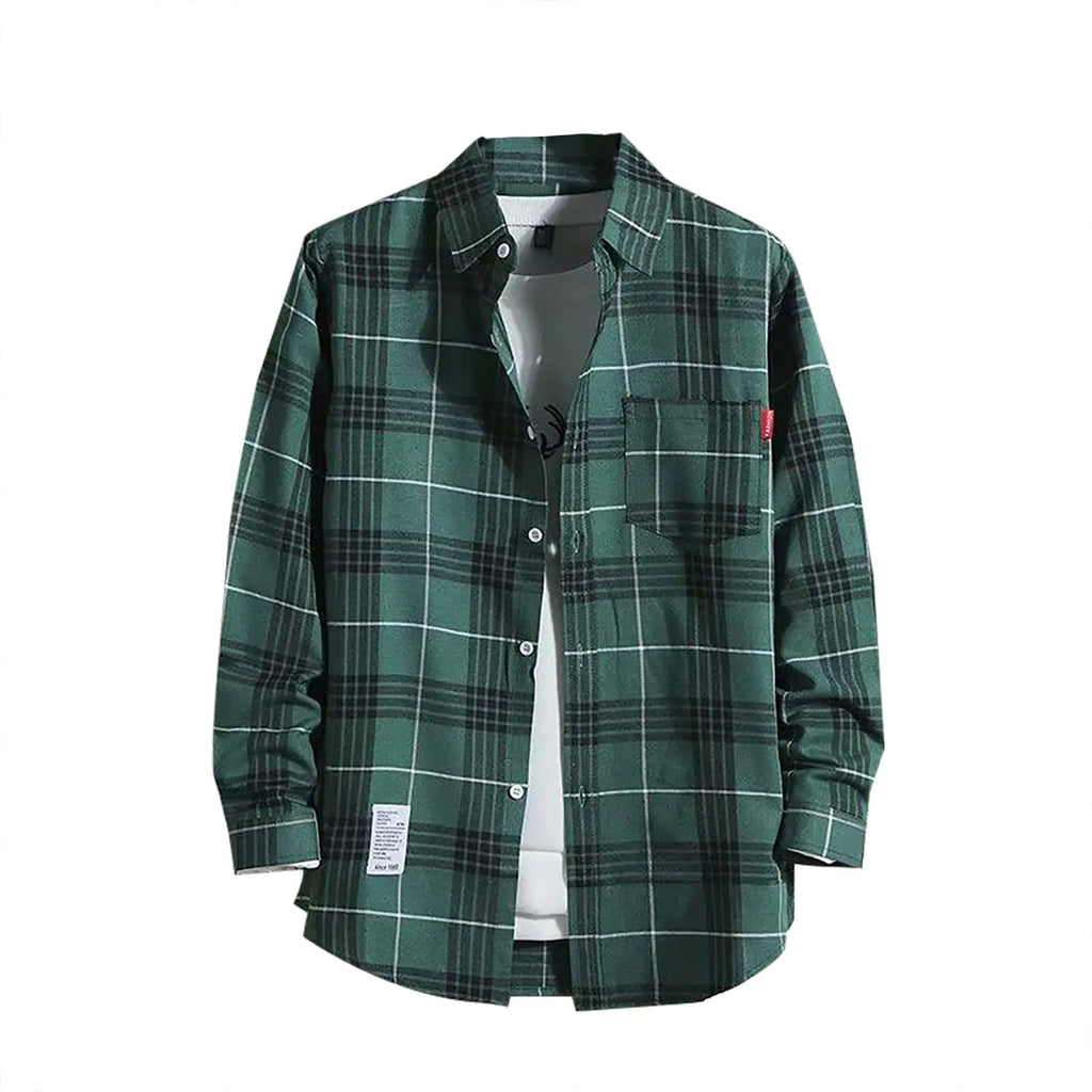 Flannel Shirt for MenMens Flannel Shirts Long Sleeve Flannel Shirt Fashion Plaid Casual Cotton Button Down Shirts