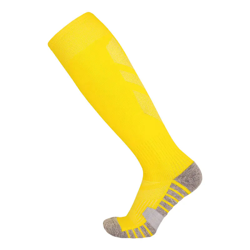 Men's High-Top Breathable Football Socks with Grip