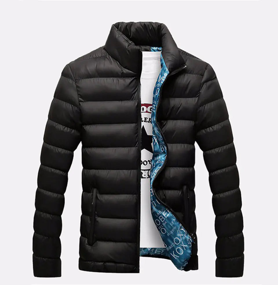 Men's Thick Cotton Jacket - Warm Winter Down Coat