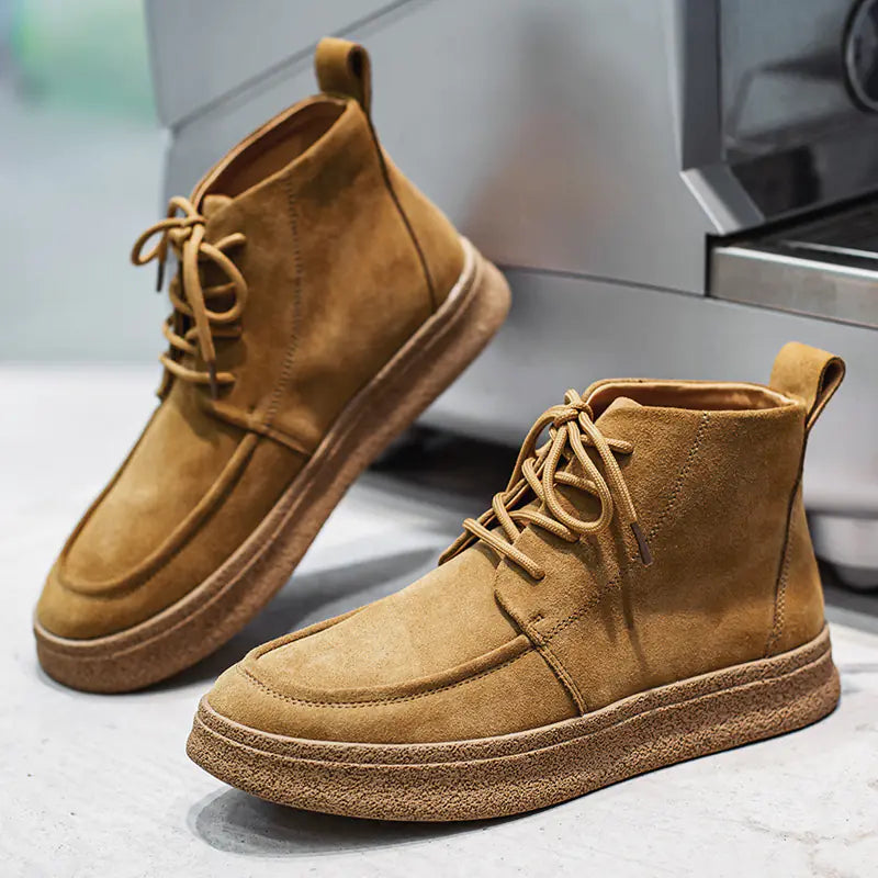 Men's Casual High-Top Retro Tooling Boots for Fall/Winter