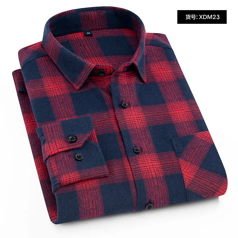 2023 Creative Long Sleeve Flannel Shirt for Men