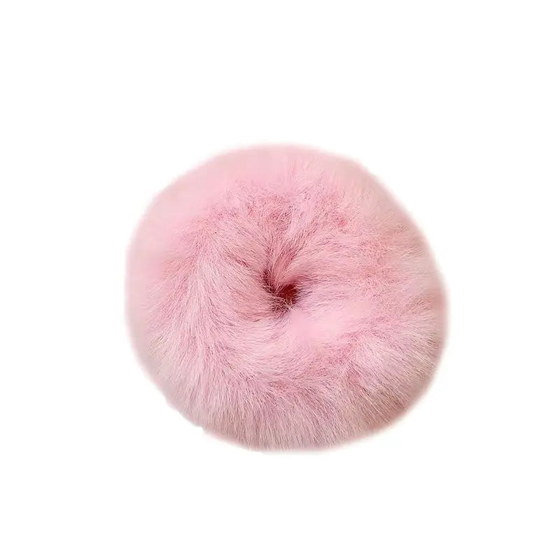 Fluffy Candy Color Hair Ties for Girls - Sweet Accessories
