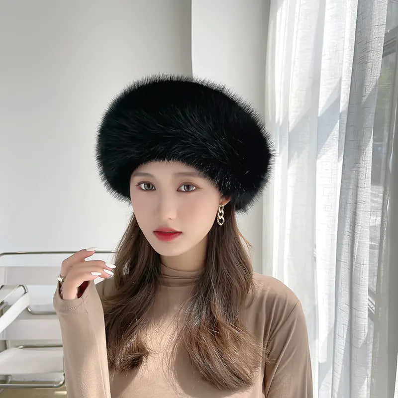 2023 Winter Faux Fur Fox Fur Warm Hat Collection