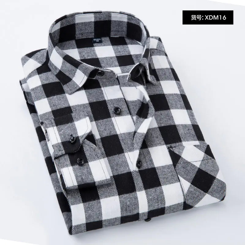 2023 Creative Long Sleeve Flannel Shirt for Men