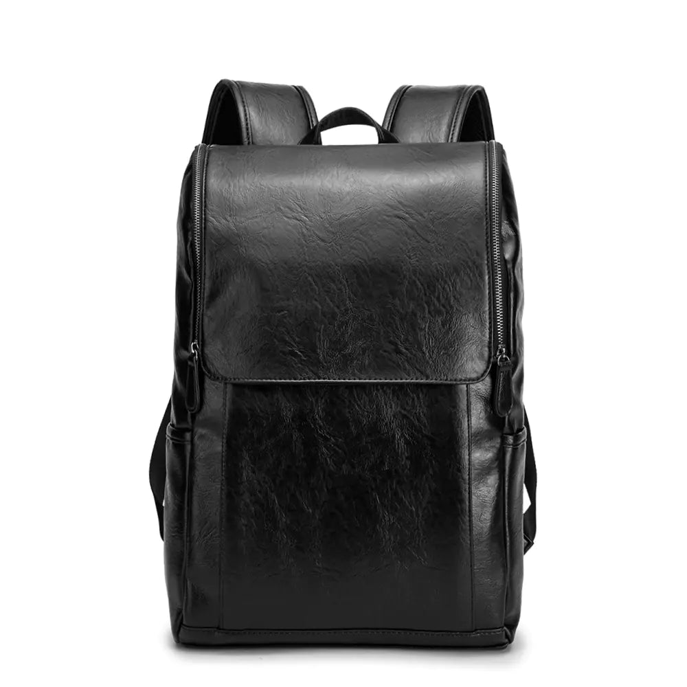 Korean Style Men's PU Backpack for Students and Travel