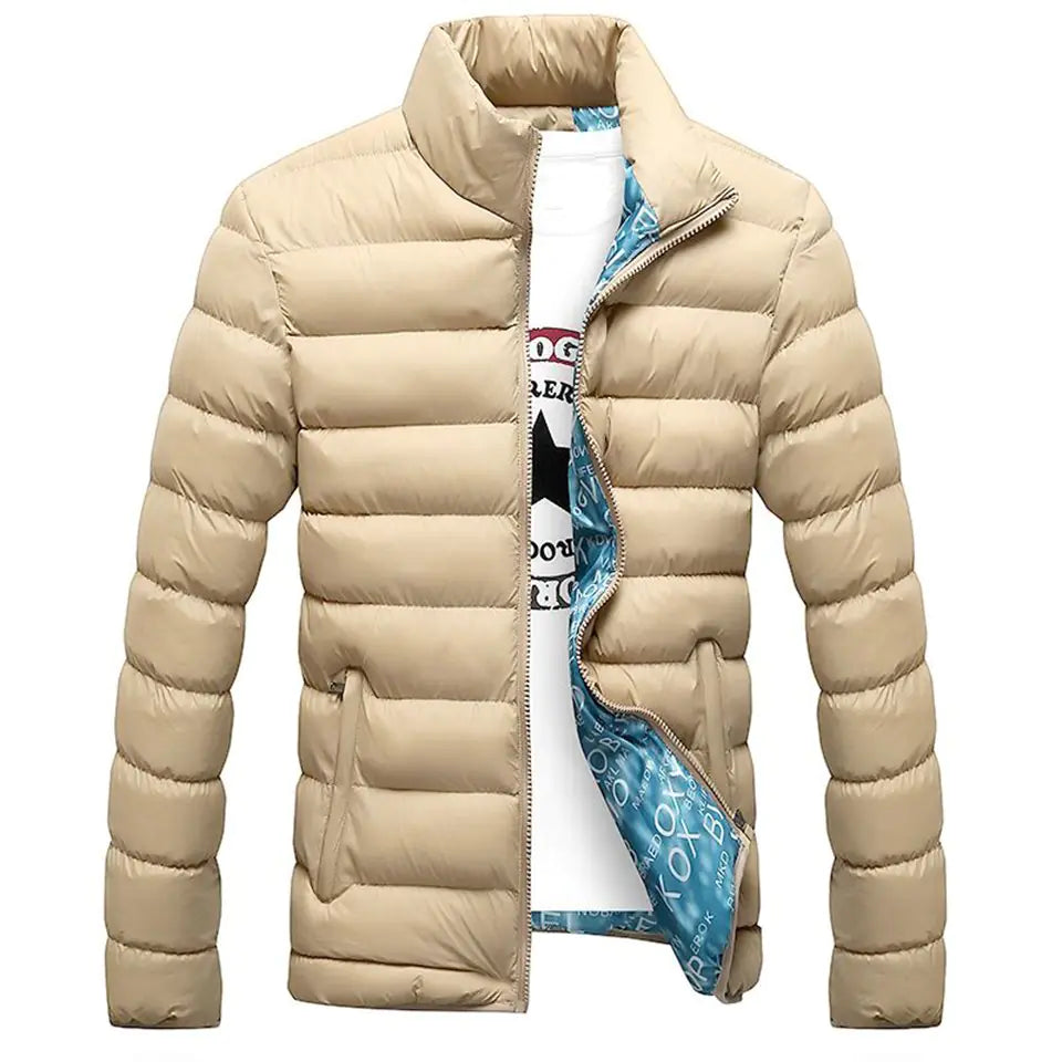 Men's Thick Cotton Jacket - Warm Winter Down Coat