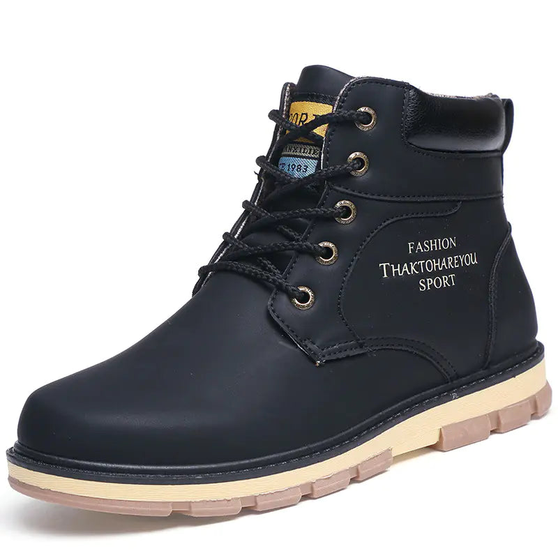 Men's High-Top Military Tooling Fashion Boots
