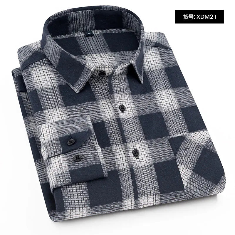 2023 Creative Long Sleeve Flannel Shirt for Men