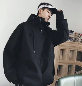 Men's Casual Loose-Fit Hooded Jacket for Fall