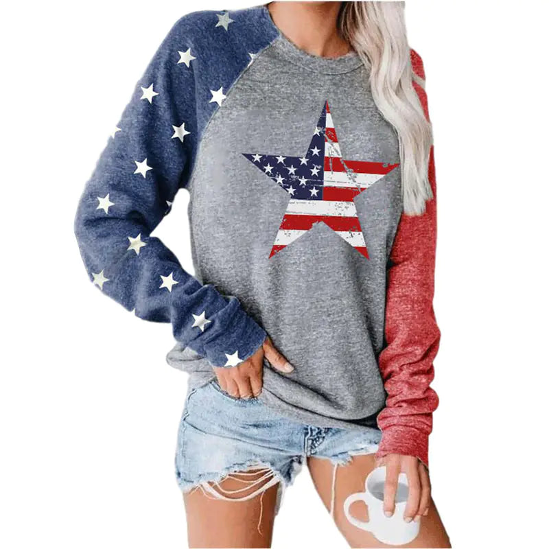 2020 Women's Casual Printed Long Sleeve Sweatshirt