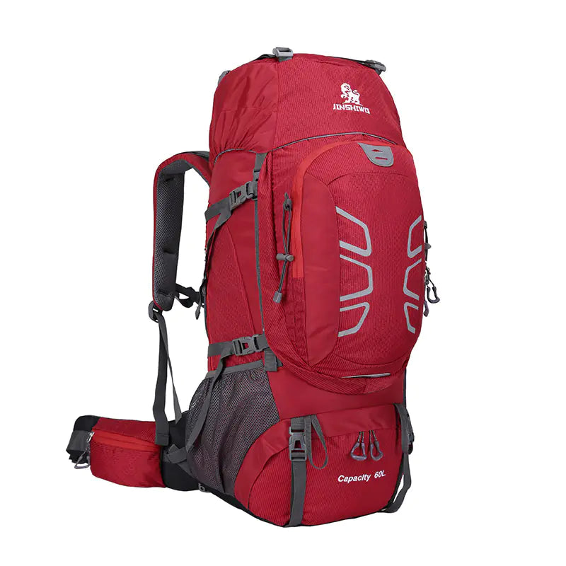 60L Outdoor Hiking Backpack with Water-Resistant Design