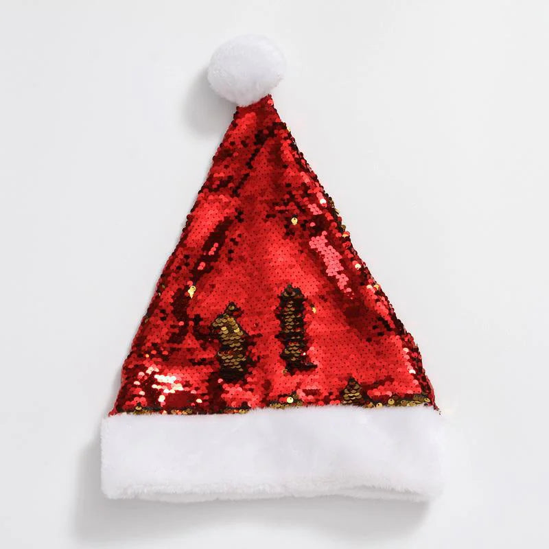 Women's Short Plush Christmas Hat for Fashion