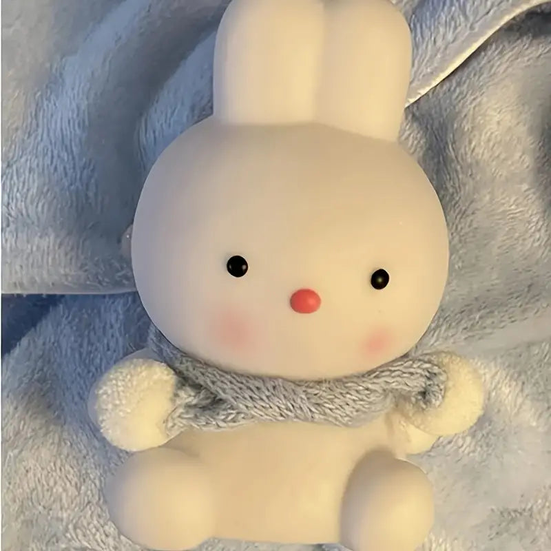 Cute LED Night Light Cartoon Rabbit Bedside Lamp