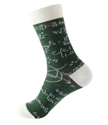 Cotton Men's Breathable Mid-calf Socks with Letters