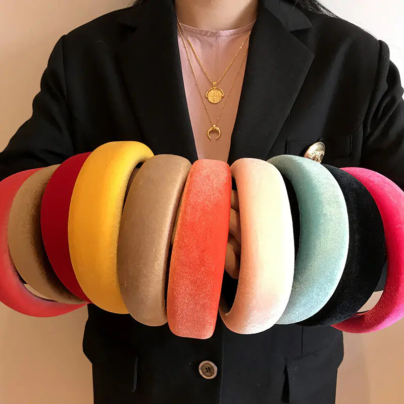 Candy Color Velvet Headband and Hair Accessories