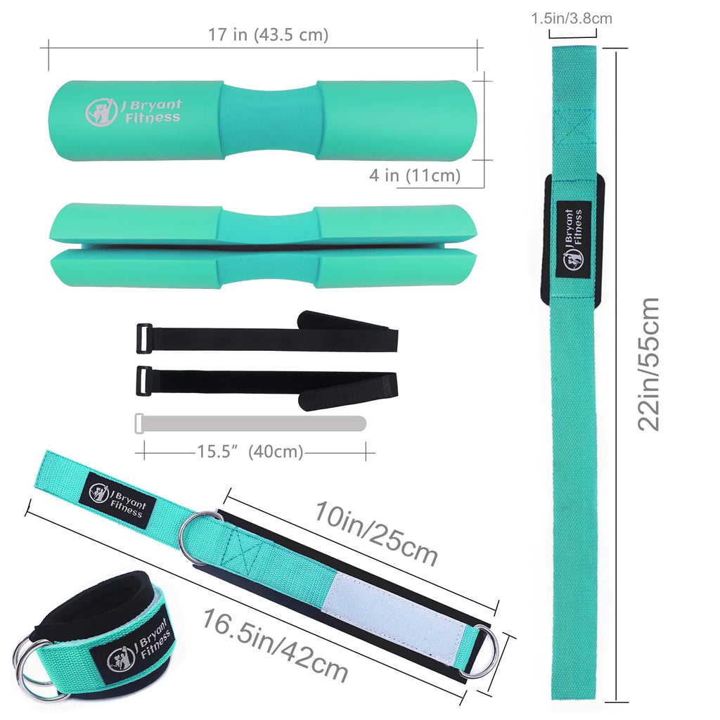 Barbell Pad Set with Ankle Strap for Hip Thrusts