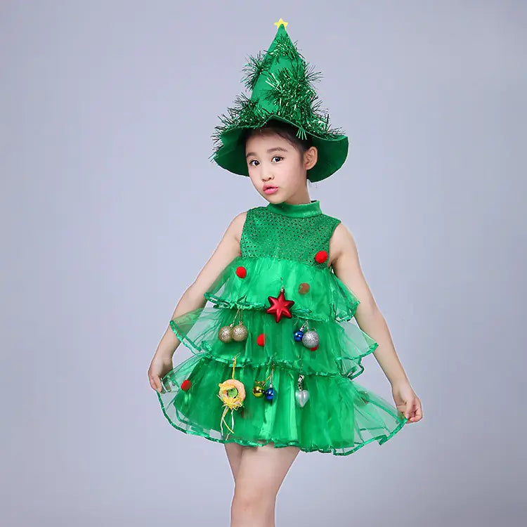 Children's Christmas Tree Performance Costume