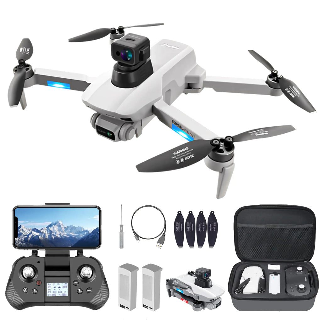 GPS Drones with Camera for Adults 4K with Brushless Motor and Follow Me ModeLong Flight Time and Distance5G FPV Transmission and Auto Return Foldable RC Quadcopter for Beginner and KidsUnder249g