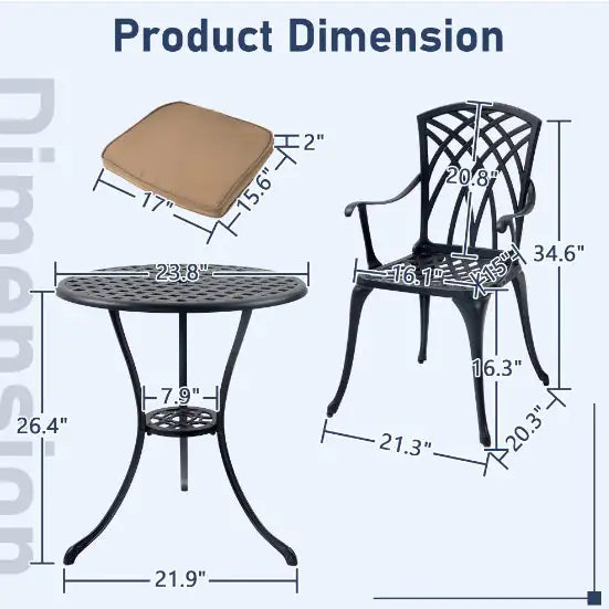 3-piece Bistro Table